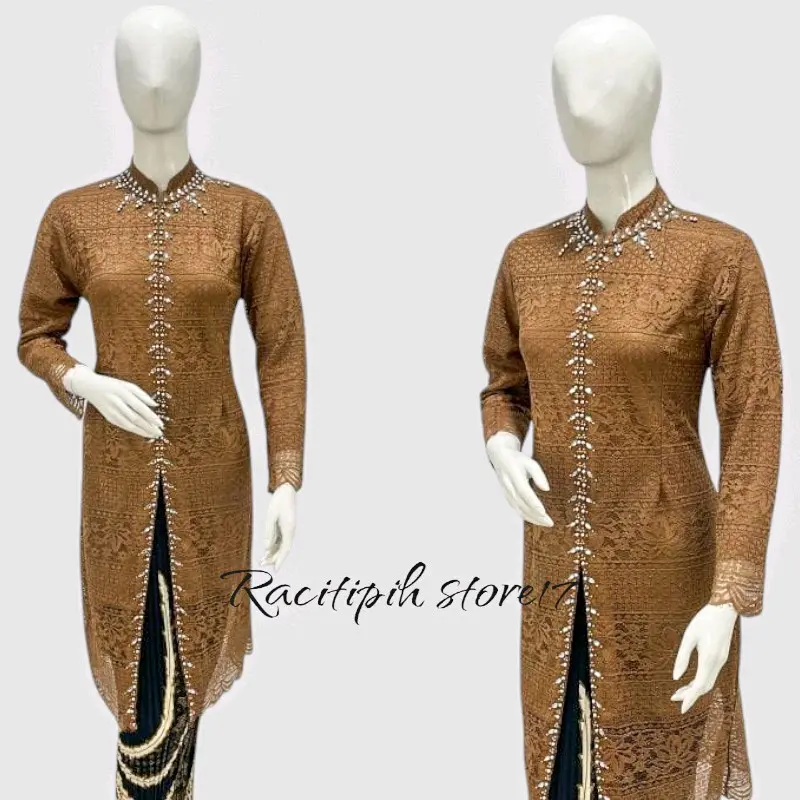 Model terbaru|Atasan kebaya brokat payet,Atasan payet|Atasan Kebaya Brokat Mewah Pesta Lamaran Kondangan