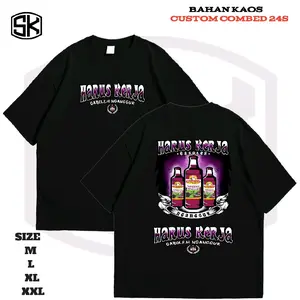 Kaos Harus Kerja Gaboleh Nganggur / Baju Pria Wanita T-Shrit Custom combed