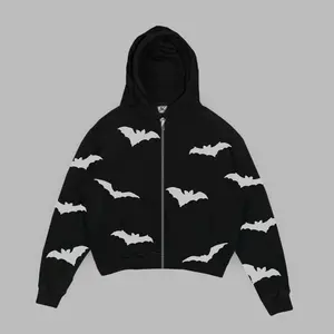 FAILOFFICIAL HOODIE BOXY ZIP - HELL RESLETING SABLONFULL PRINT