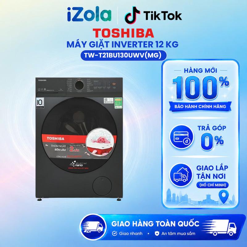 TW-T21BU130UWV(MG) - Máy giặt Toshiba Inverter 12 kg TW-T21BU130UWV(MG)