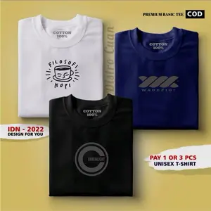 Kaos distro 3 pcs| Kaos distro pria wanita cotton combet 30 s | kaos distro pria wanita terbaru | kaos distro premium tebal | kaos distro pria wanita kekinian | kaos distro kece