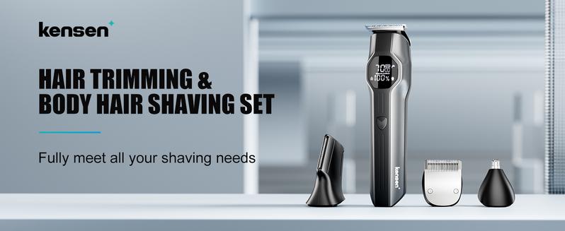 Product Introduction of Kensen Men Rechargeable 4 in 1 Hair Trimmer Clipper Razor Nose Beard Shaver Machine 0