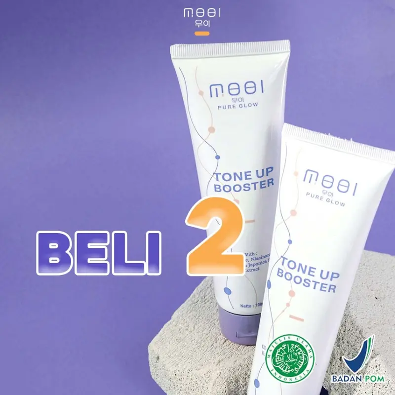 Mooi Pure Glow Tone Up Booster - Lotion Pencerah kulit 100gr (100% Original) Tone Up Krim  Korean Mencerahkan Tubuh 5