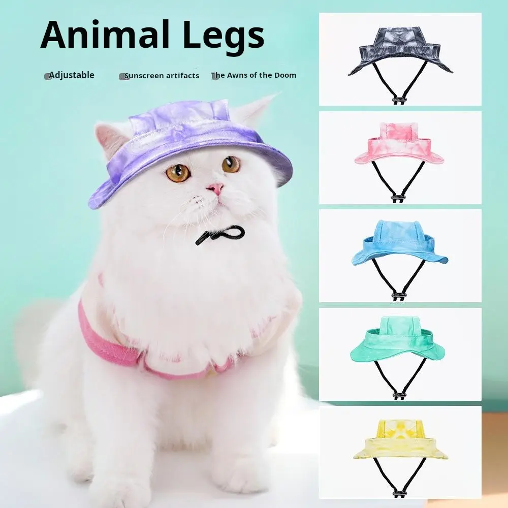 Dog hat with ear strap strap strap large in color