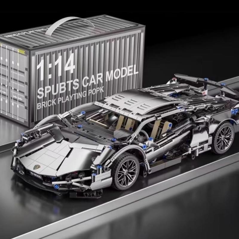 Mô hình lắp ráp lambo Xám Titan tỉ lệ 1:14 1314 Pcs mảnh ghép .