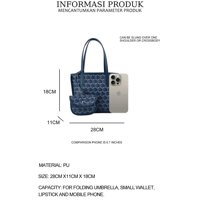 【CARRIEKOLLER】Tas Wanita Tote Bags Large Capacity Fashion Printed Shoulder Bags