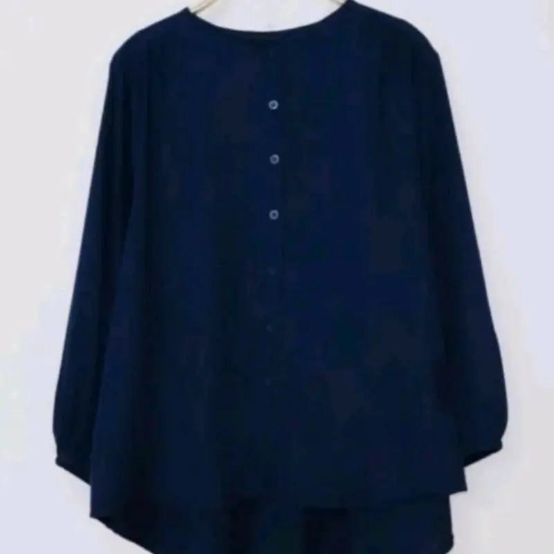 Baju Atasan Kemeja Blouse Wanita Muslim Simple Polos Lengan panjang Lengan Tangan Karet Crinkle Casual Formal Kerah Nyaman Kancing Basic Kancing Basic   Wudhu Maroon Airflow 7