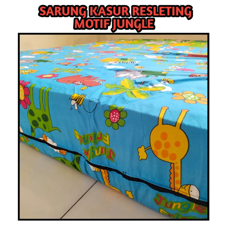 SARUNG KASUR RESLETING POLOS NO.1 180X200X20 BAHAN COTTON DISPERS 6
