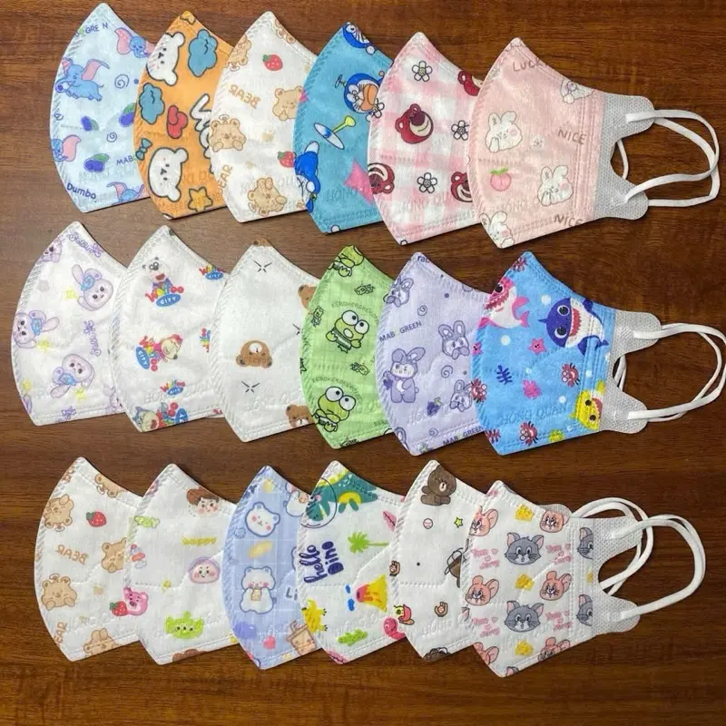 [ Mua 100c tặng 20c] Khẩu Trang 5D Trẻ Em Tom Mask,có 3 size [0-11 tuổi] họa tiết đáng yêu cho bé, vải dệt polypropylene. Chống tia UV, kháng khuẩn 7