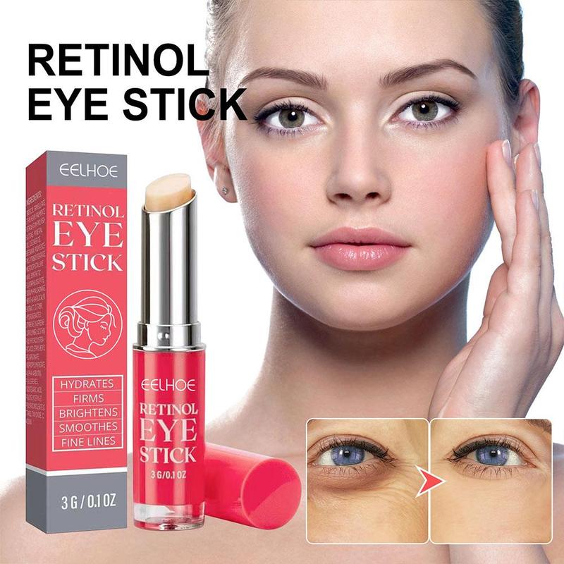 Product Introduction of EELHOE Krim Mata Retinol Stick 3g Perawatan Mata Melembabkan dan Melembabkan Mengencangkan Kulit Menghaluskan Garis Mata Mencerahkan Lingkaran Hitam dan Kantung Mata 20