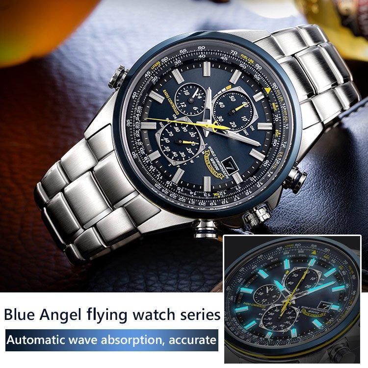 TikTok Shop CITIZENLIU Beautiful Blue Angels Sapphire Mechanical Watch Luxurious Timepiece with Durable Sapphire Glass Accurate Mechanics and Dazzling Blue Details Perfect for Birthdays Anniversaries ...