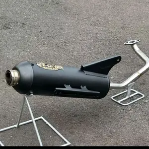 KNALPOT STANDAR RACING B-ONE PROJECT untuk Beat Karbu, Beat Fi, Beat Deluxe, Vario 125 old, dan lainnya - Motorcycle