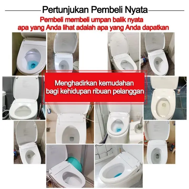 Instalasi cepat CHENGJIA Tutup Closet Duduk 5 lapisan tebal Cocok untuk semua toilet Tidak akan kuning Penutup lambat Mudah dipasang(Tutup wc duduk Toilet Cover Tutup closet wc jongkok Tutup kloset duduk Tutup toilet duduk) 3
