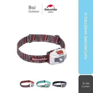 HEADLAMP 150 LUMEN NATUREHIKE NH00T002-D LAMPU KEPALA SENTER CAMPING