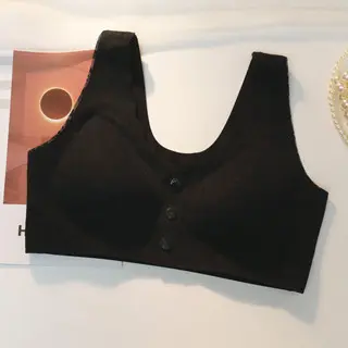Bh Wanita seamless Rompi bra renda kancing depan push up tanpa kawat busa tipis 4