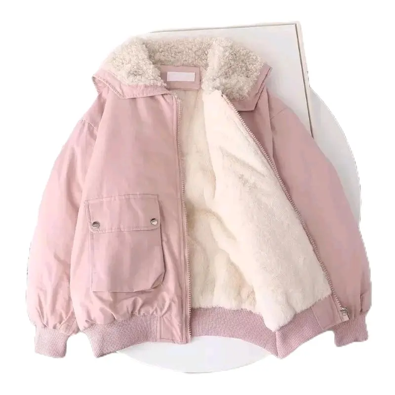 Jaket Wanita Musim Dingin Hoodie Bulu Angsa Tebal Terbaru / Jaket Cewe Dalaman Bulu Angsa Import Kantong Lembut Waterproof Katun Simple