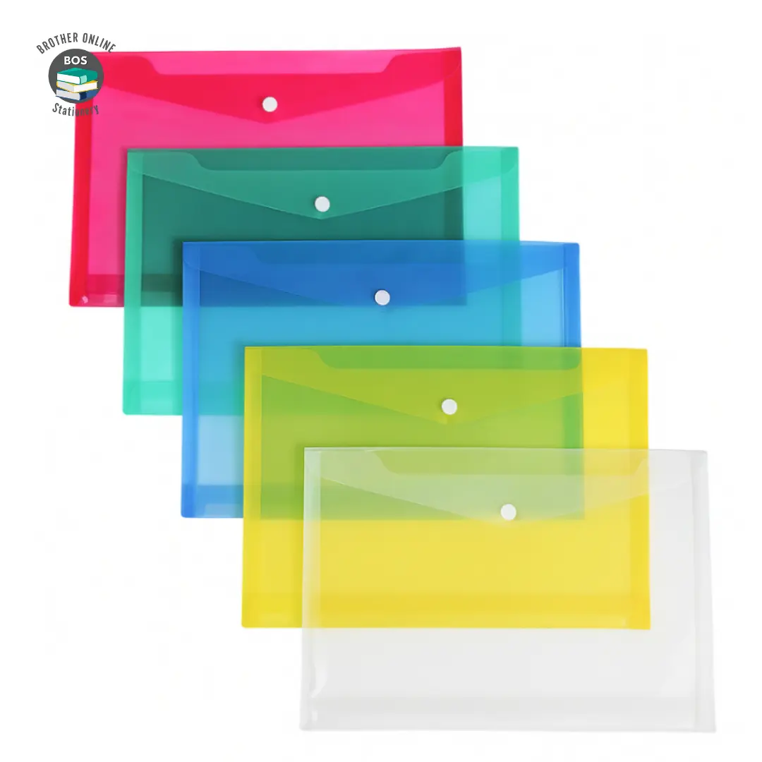 BOS Map Plastik Kancing Folio F4 Microtop