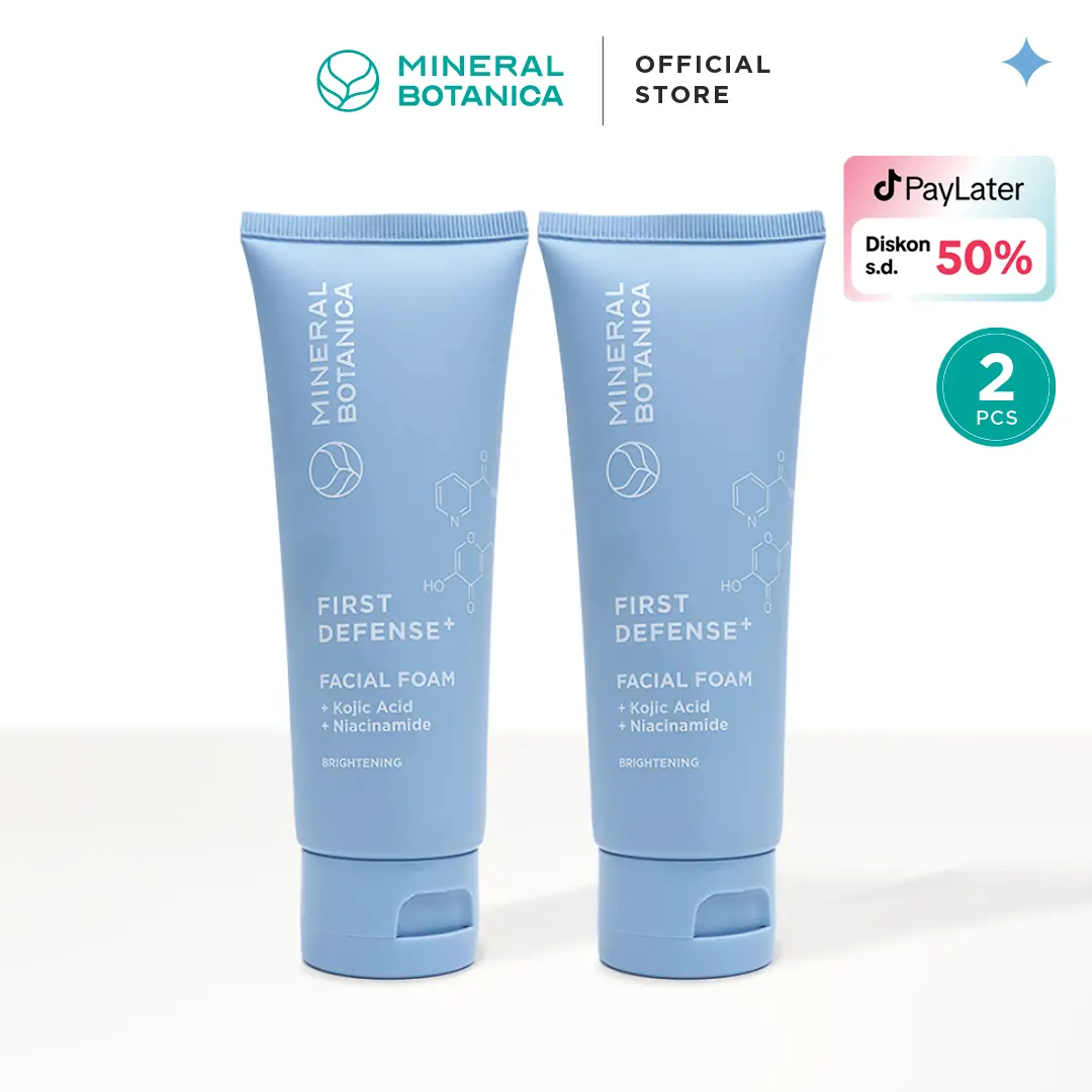 Mineral Botanica First Defense Brightening Facial Foam Twin Pack Bundle Cleansing Wajah