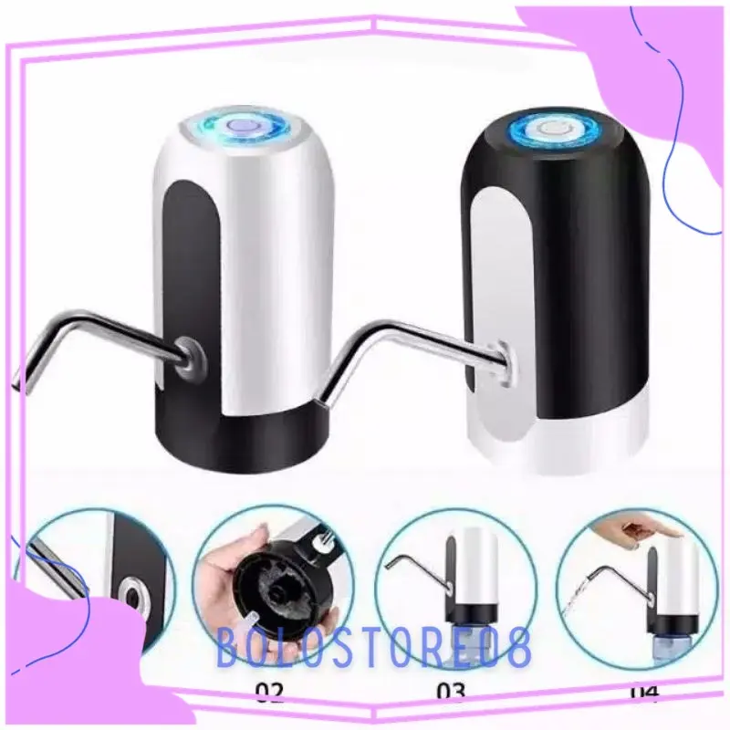 Pompa Air Galon Elektrik Bisa di Charge USB Led 0