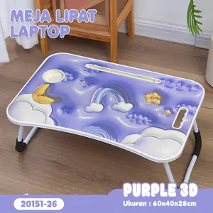 Meja Belajar Lipat Anak 20151-18 – Karakter Lucu, Ukuran 60x40x28cm, Portable & Kokoh