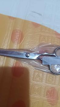 Product Review of Gunting Potong Rambut Stainless Penipis Sasak Flat  Salon Barbershop Pangkas Rambut Steel from m**o 0