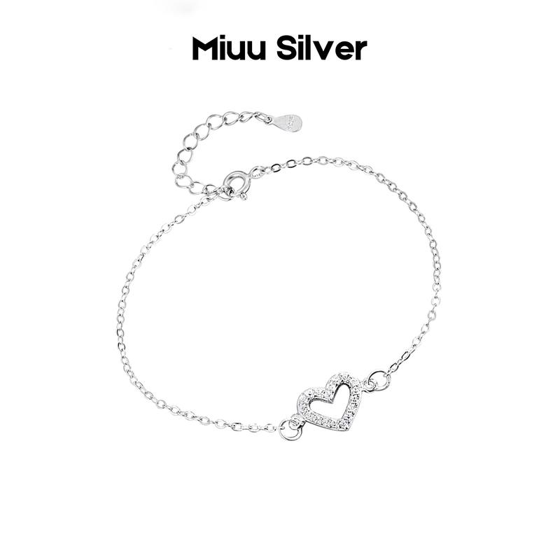 Vòng tay bạc Miuu Silver lắc tay nữ Meiry