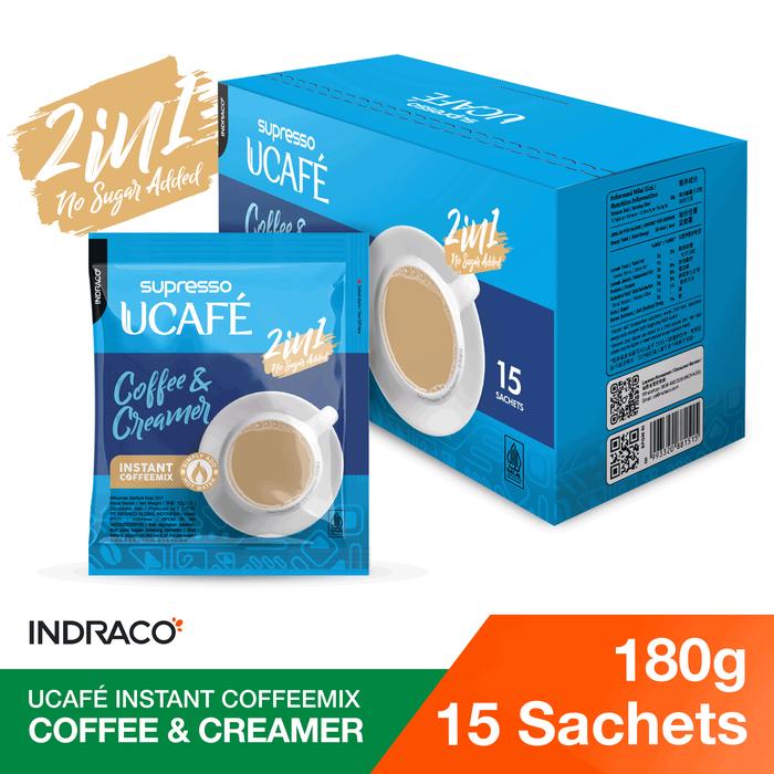 Gambar UCAFE Instant Coffeemix 2 in 1 Coffee & Creamer (15 sachets x 12g) dari INDRACO Store Kab. Gresik Tokopedia