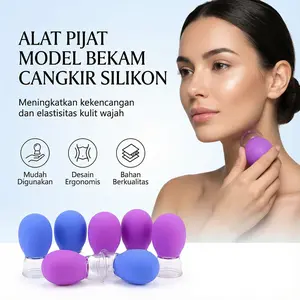 Alat Bekam Multifungsi / Alat kerokan masuk angin / Silikon Wajah Pijat Otot Kecantikan