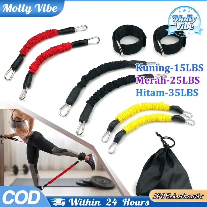 Ankle Resistance Band Alat Latihan Silat Elastis Melatih Kecepatan Tendangan Nylon Webbing Pria Gym
