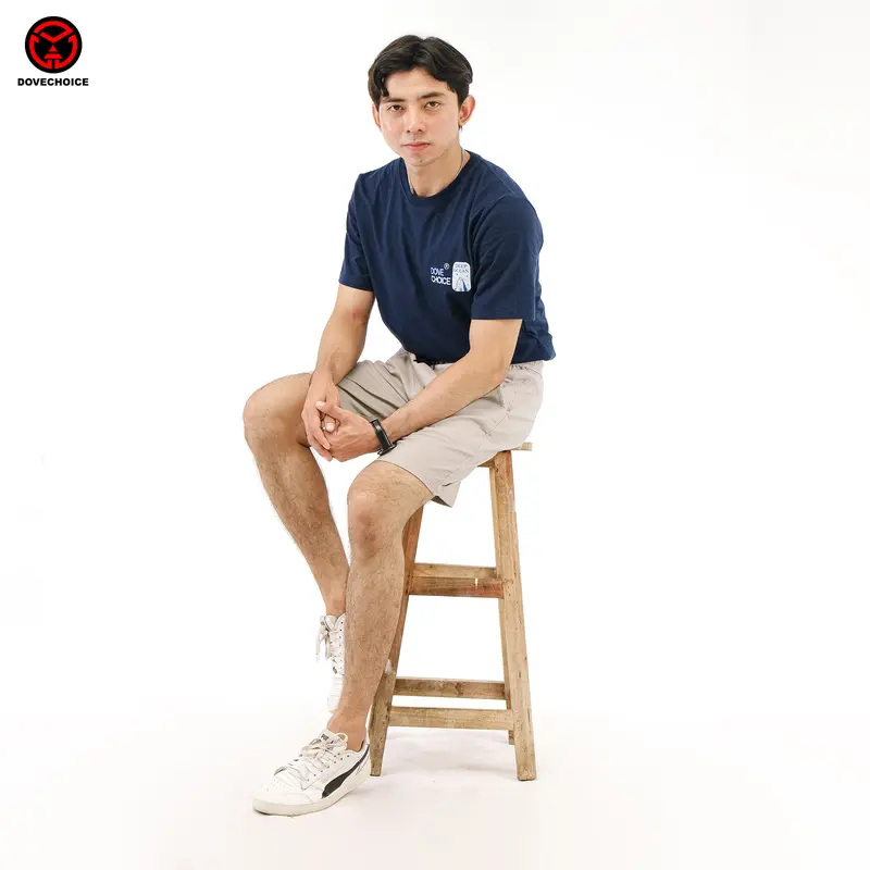 Dovechoice Celana Pendek Pria Hitam Boardshort Stretch Premium Original  Casual 3