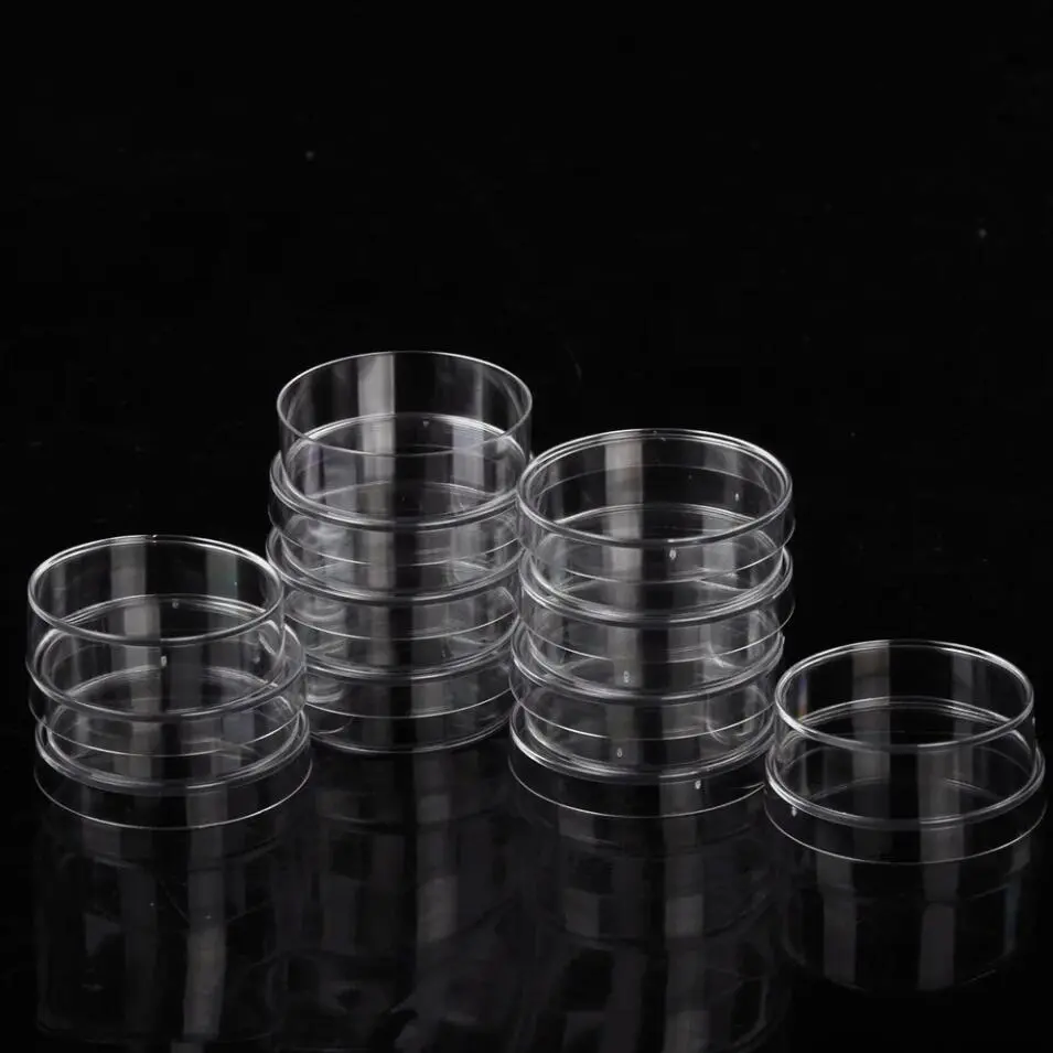 35x15mm Sterile Plastic Petri Dishes With Lid For LB Plate Yeast (Transparent Color)  20pcs / 40pcs