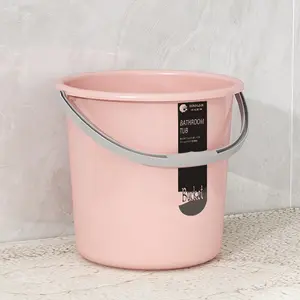 Ember Genggam Plastik Tebal Kapasitas Besar 16L/19L/23L Tahan Suhu Tinggi Pegangan Anti-Selip Kuat & Tahan Beban untuk Cuci Pakaian PP Berkualitas Tinggi Biru Pink Merah Biru Muda