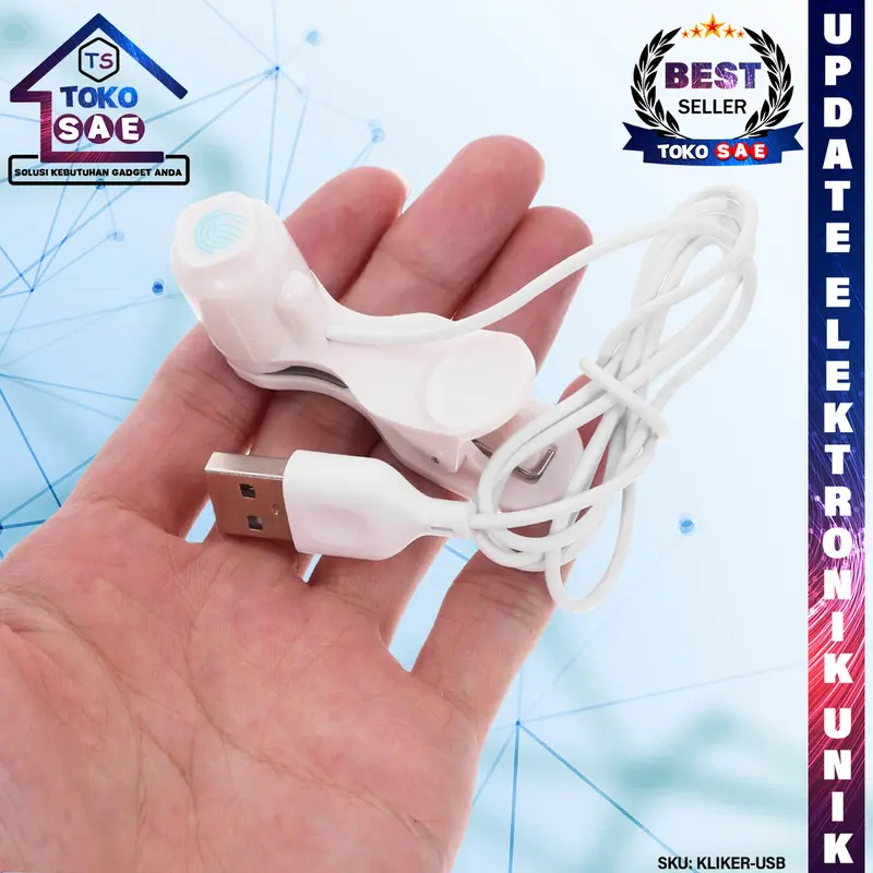 USB Auto Clicker Automatic Touch Screen Alat Tap Tap Klik Pengklik Layar Otomatis Smart Device Tappper Multipungsi Untuk Smartphone HP Handphone Like Otomatis Kecepatan Bisa Di Sesuaikan 4