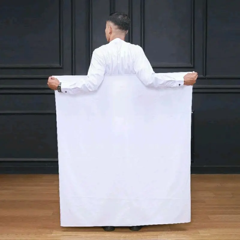 SARUNG PUTIH POLOS BAHAN RAYON SIZE ABG REMAJA Muslim Santri Wanita Nyaman Lembut 3