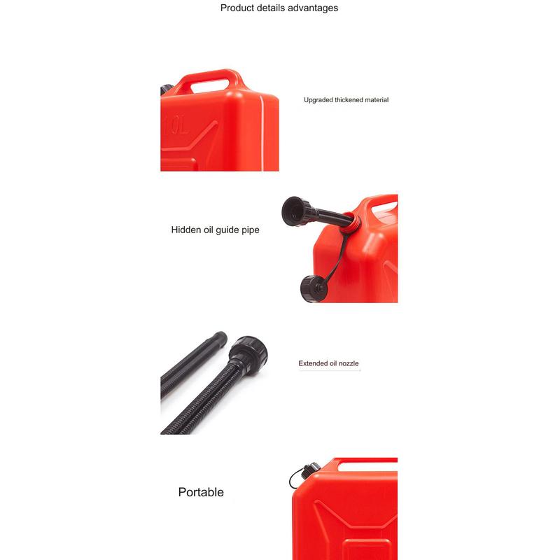 Product Introduction of Thùng dầu Cầm Tay Thùng xăng dầu có độ dày tùy chọn, 5L và 10L, thùng nạp nhiên liệu cho ô tô và xe máy 26