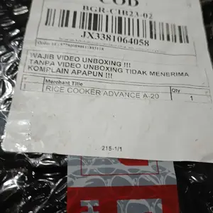 Rice Cooker Advance A20 1.8 Liter rice cooker Penanak Nasi Serbaguna 3 in 1 Listrik Sendok