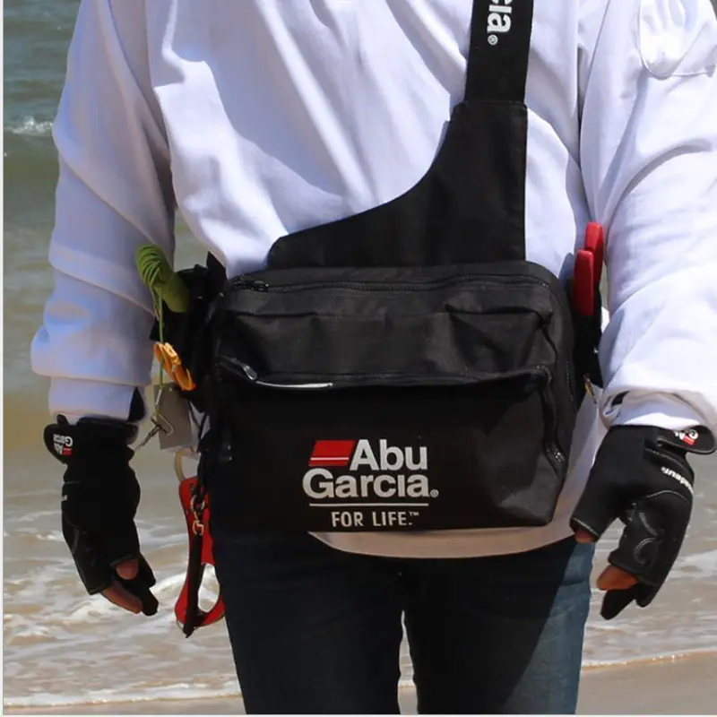 Bag Fishing Abu Tackle Garcia Waterproof Pockets Waist Shoulder Lure Bags Reel