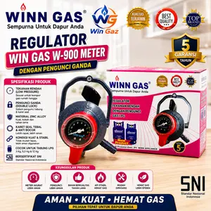 WINN GAS REGULATOR TEKANAN RENDAH W-900 METER (PENGUNCI GANDA)  & W-900 NON METER