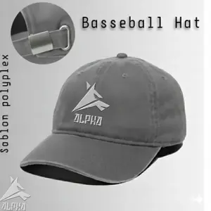 Topi Baseball Terbaru Logo Alpha - Topi Baeball Murah High Quality - Topi Baseball Pria Kekinian Logo ALPHA