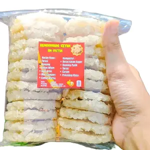 500gr Rengginang Ketan Super Rasa Bawang Original/rengginang mentah asli ketan/ Makanan  Cemilan tradisional asin dan gurih. Food  Snack Goreng