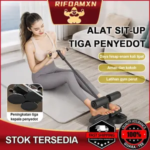 RIFOAMXN Alat Bantu Sit Up | Pilih Model 2 Hisap atau 3 Hisap Super Strong | Anti Geser, Beban Maksimal 150kg | 3 Level Resistensi | Latihan Perut & Core di Rumah | COD