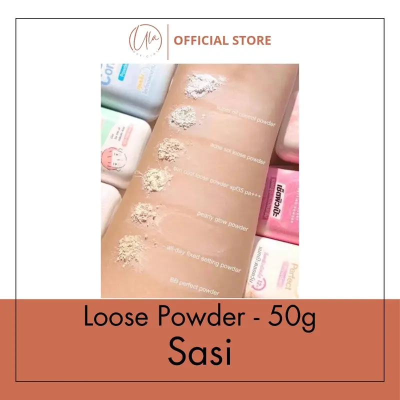 ula — Sasi Loose Powder / Bedak Tabur Oil Control / BB Perfect / Pearly Glow / Sun Cool / Acne Sol 1