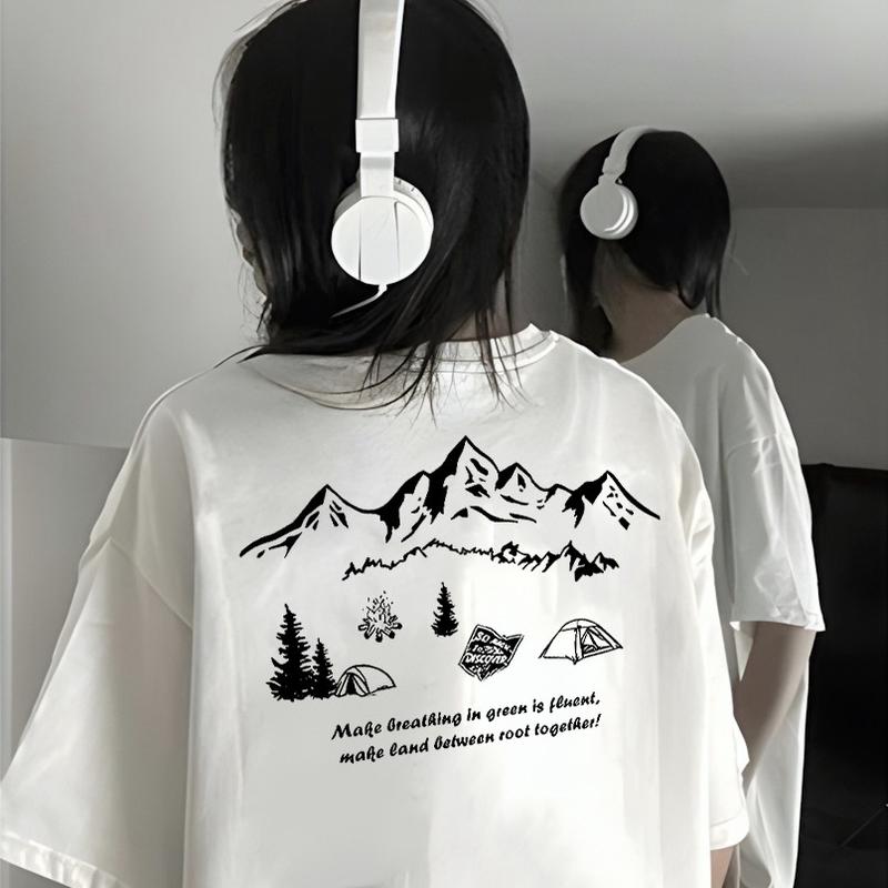 Kaos Distro Unisex Katun 24S Cewe Cowo Basic Style Crew Neck Baju Sablon Pria Keren Atasan Wanita Cowok 2