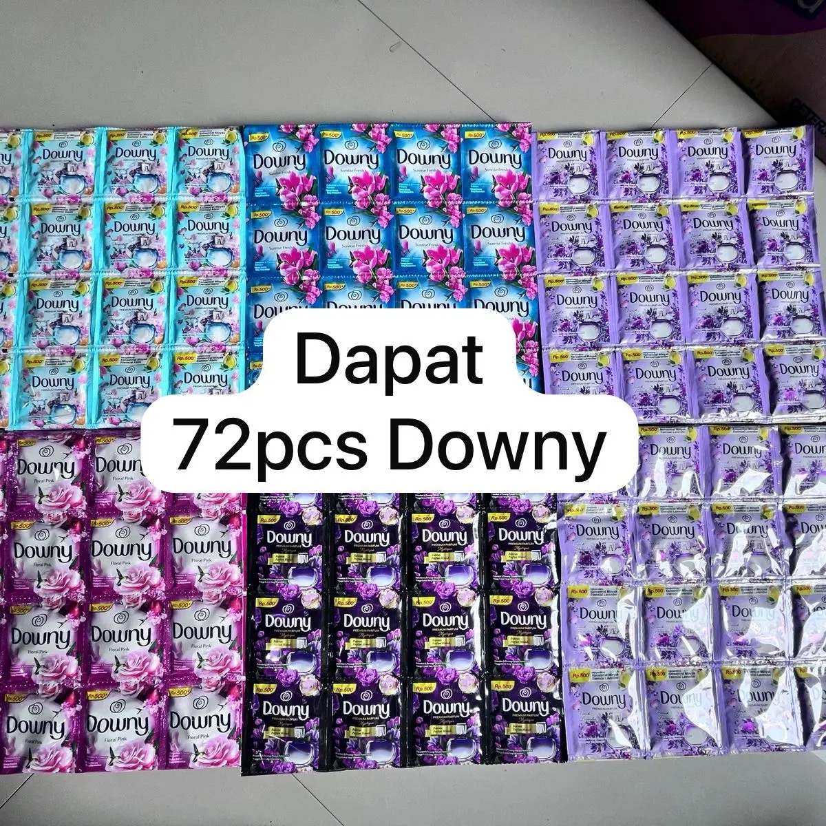 PAKET HEMAT 72pcs downy 500an