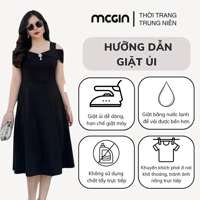 [CG047] Đầm thiết kế đi tiệc cao cấp Ads sang trọng thanh lịch, đầm xòe trễ vai MIA CG047 nhẹ nhàng thích hợp cho đám cưới đi event kiểu dáng basic cổ điển MCGIN Nữ Women Dress Tre Cotton Thun đầm  bigsize dự đầm  đỏ váy  đen 6