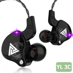 New arrival QKZ AK6 In-Ear Monitor Earphone Headset Bass With Mic Gaming Sport Audiophile Subwoofer Headphones