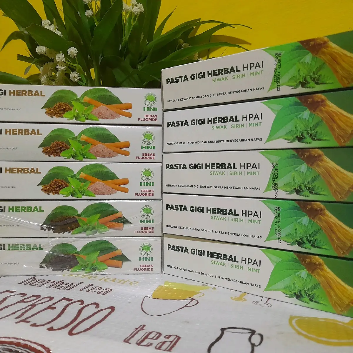 5Pcs Pasta Gigi Herbal Siwak HNI perawatan gigi & mulut