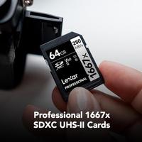 Gambar Lexar Professional 1667x UHS-II V60 SDXC / SD Card 64Gb / 128Gb / 256Gb 250MBps - 64Gb dari Vidsen Online Kota Administrasi Jakarta Pusat 3 Tokopedia