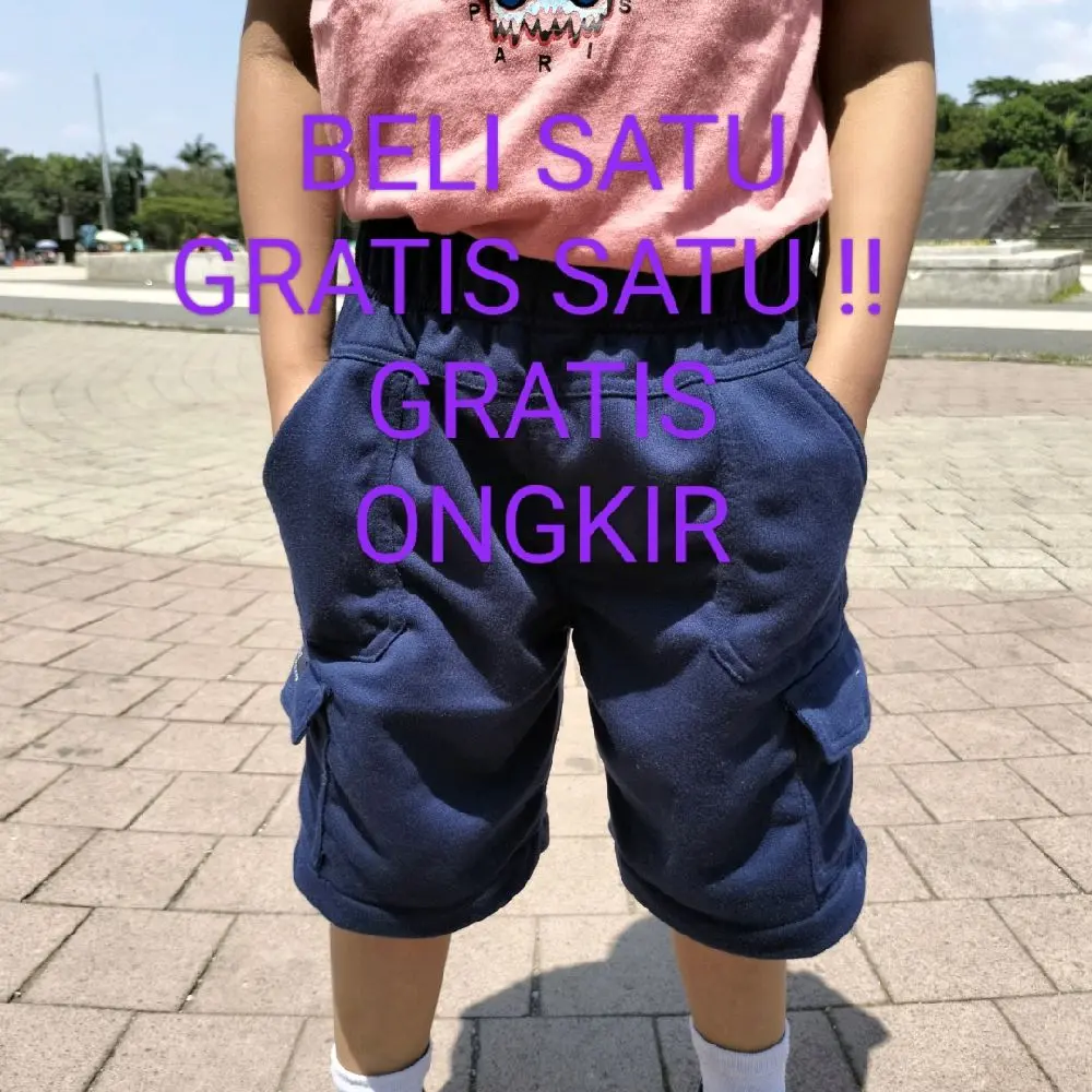 Celana Cargo Baby Terry Anak Laki-Laki 2-9 Tahun - Short Pans