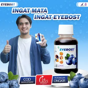 [ORIGINAL] EYEBOST Madu Eyebost Bantu Masalah Mata Buram Mata Kering Mata Berair Lemak Mata Min Suplemen Vitamin Mata Alami Beta Karoten Vitamin A Lutein